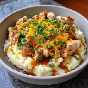 Enjoy 4 Chicken Mashed Potato Bowls for Cozy Family Dinner!
