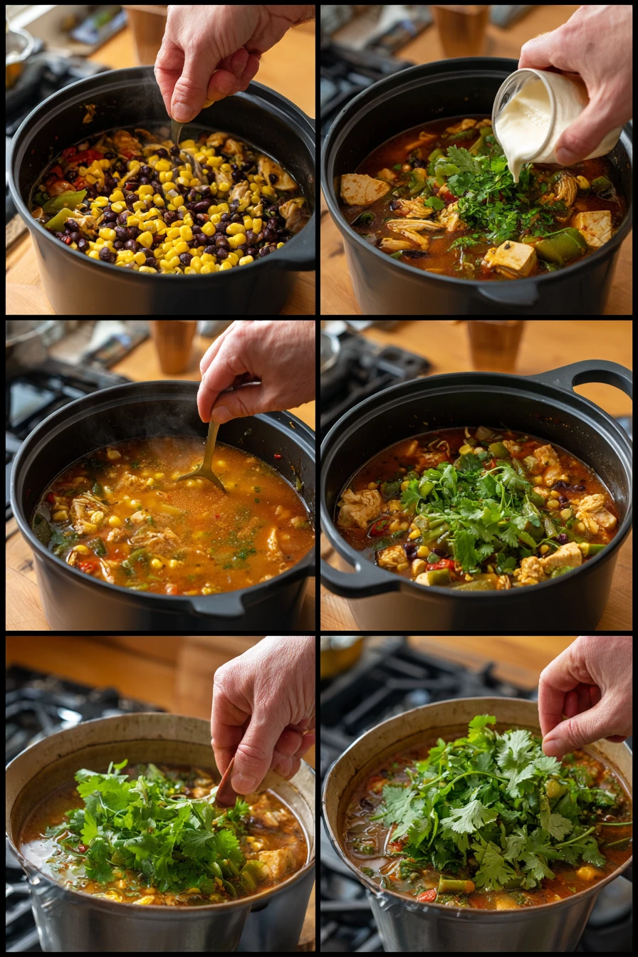 Chicken Poblano Soup is a quick, creamy dinner that satisfies the family 8 Chicken Poblano Soup