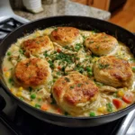 Chicken Pot Pie with Biscuits