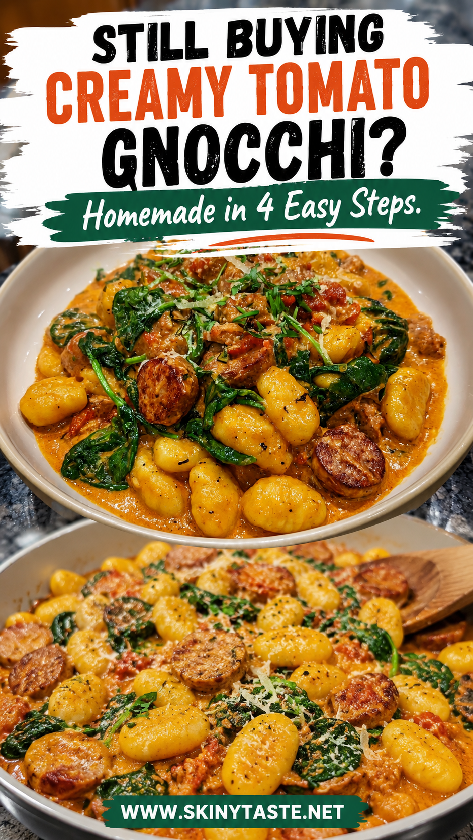 Creamy Tomato Gnocchi Offers Quick Dinner with Spinach and Sausage 11 Creamy Tomato Gnocchi