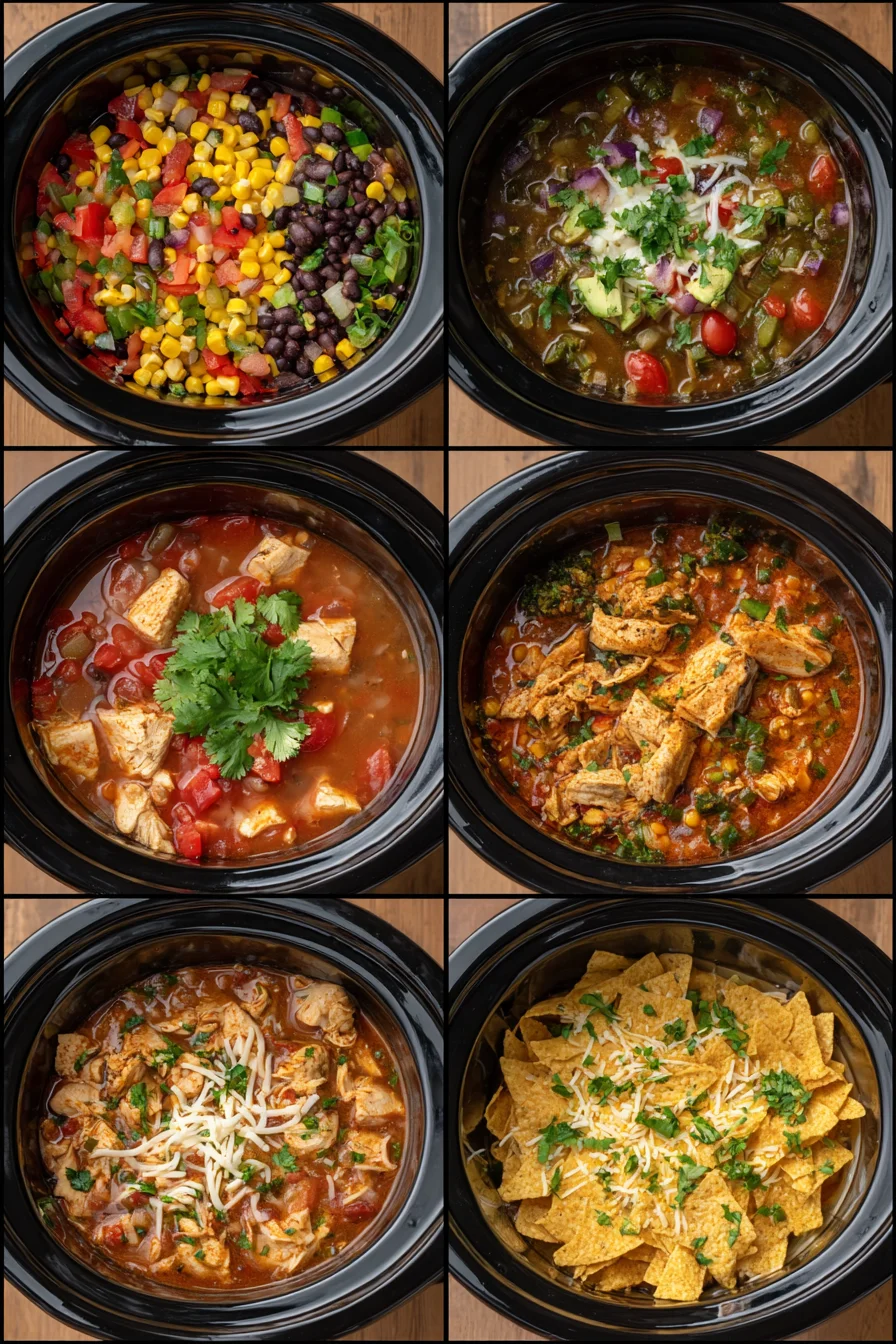 Crock Pot Chicken Tortilla Soup