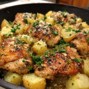 Garlic Parmesan Chicken and Potatoes
