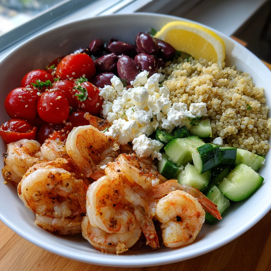 Greek Shrimp Mediterranean Bowl is a Fresh, Flavorful Summer Meal 9 Greek Shrimp Mediterranean Bowl