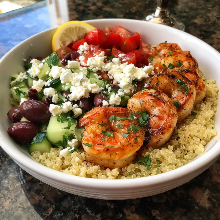 Greek Shrimp Mediterranean Bowl