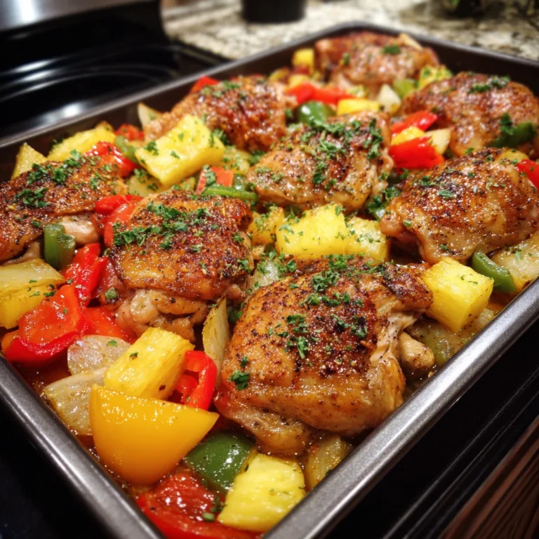 Hawaiian Chicken Sheet Pan