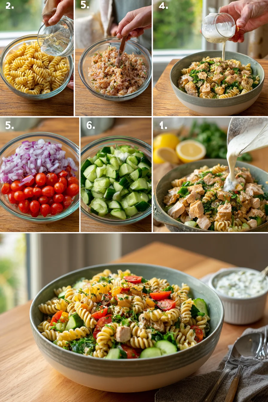 Healthy High Protein Pasta Salad offers easy, fresh lunch in 20 minutes 8 Make This Healthy High Protein Pasta for 5 Happy Family Dinners.