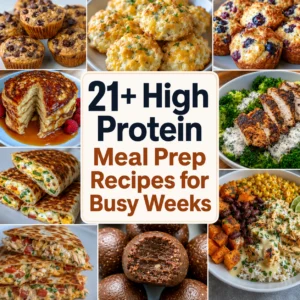 21+ High Protein Meal Prep Recipes for Busy Weeks