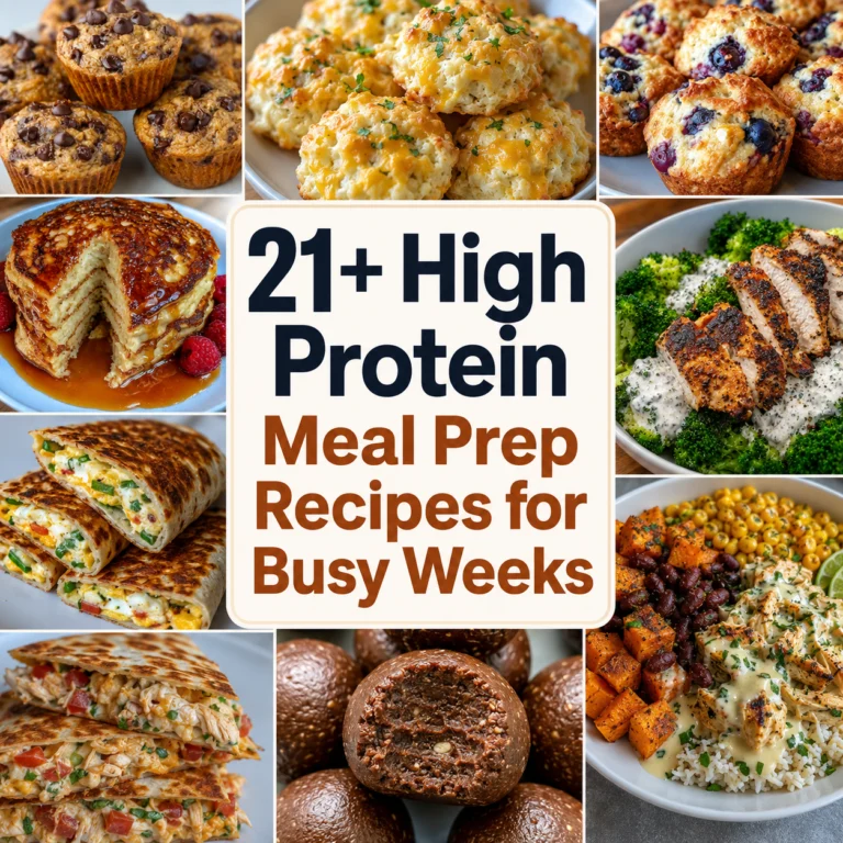21+ High Protein Meal Prep Recipes for Busy Weeks