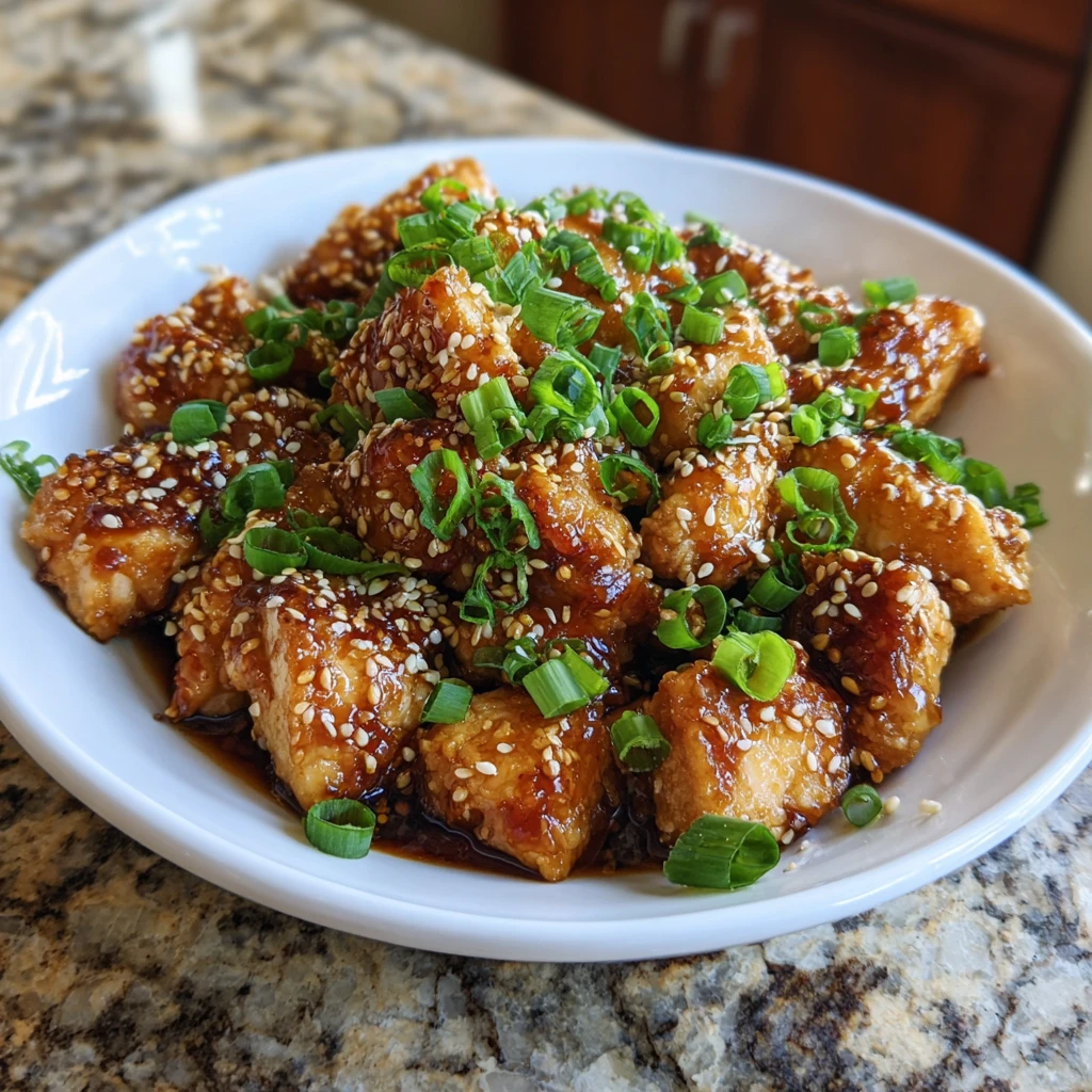 High Protein Sesame Chicken