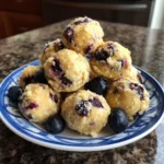 Lemon Blueberry Cottage Cheese Protein Bites