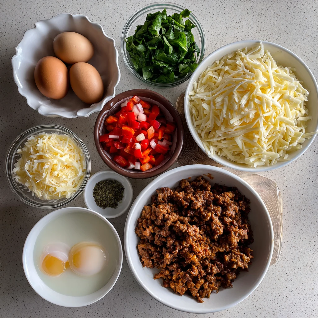 Make Ahead Breakfast Casserole provides a protein‑rich start to mornings