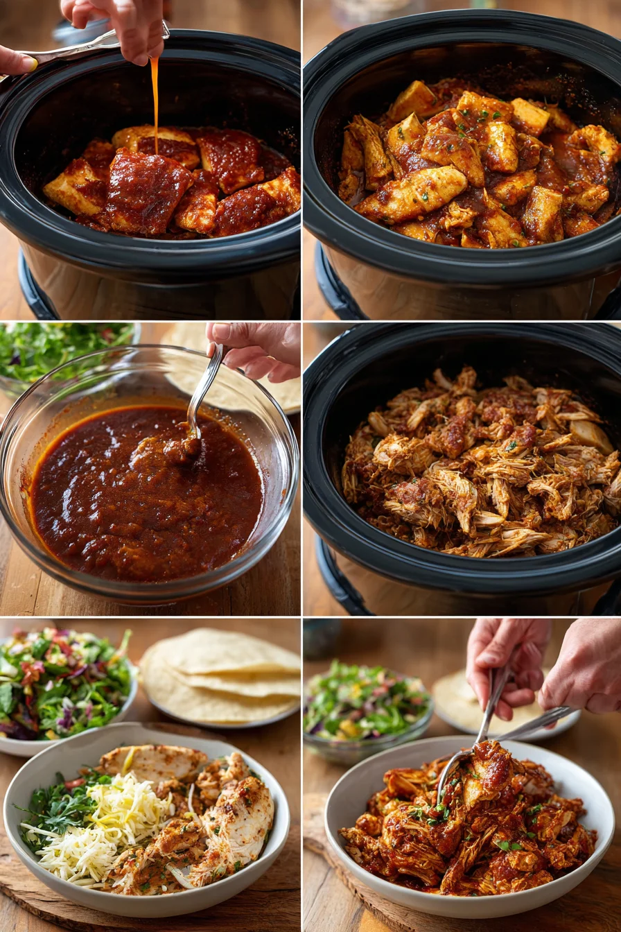 Slow Cooker Shredded BBQ Chicken