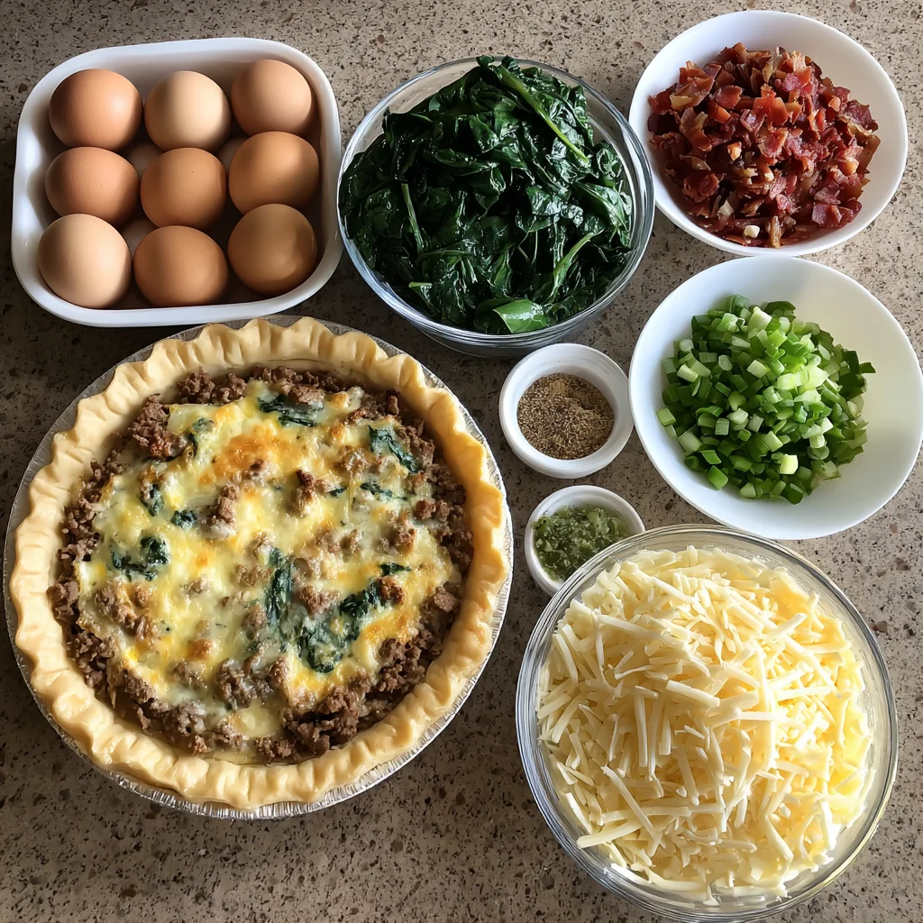 Smoked Beef Spinach Quiche offers a brunch with smoked beef and greens 7 Smoked Beef Spinach Quiche