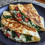 Spinach and Feta Quesadillas