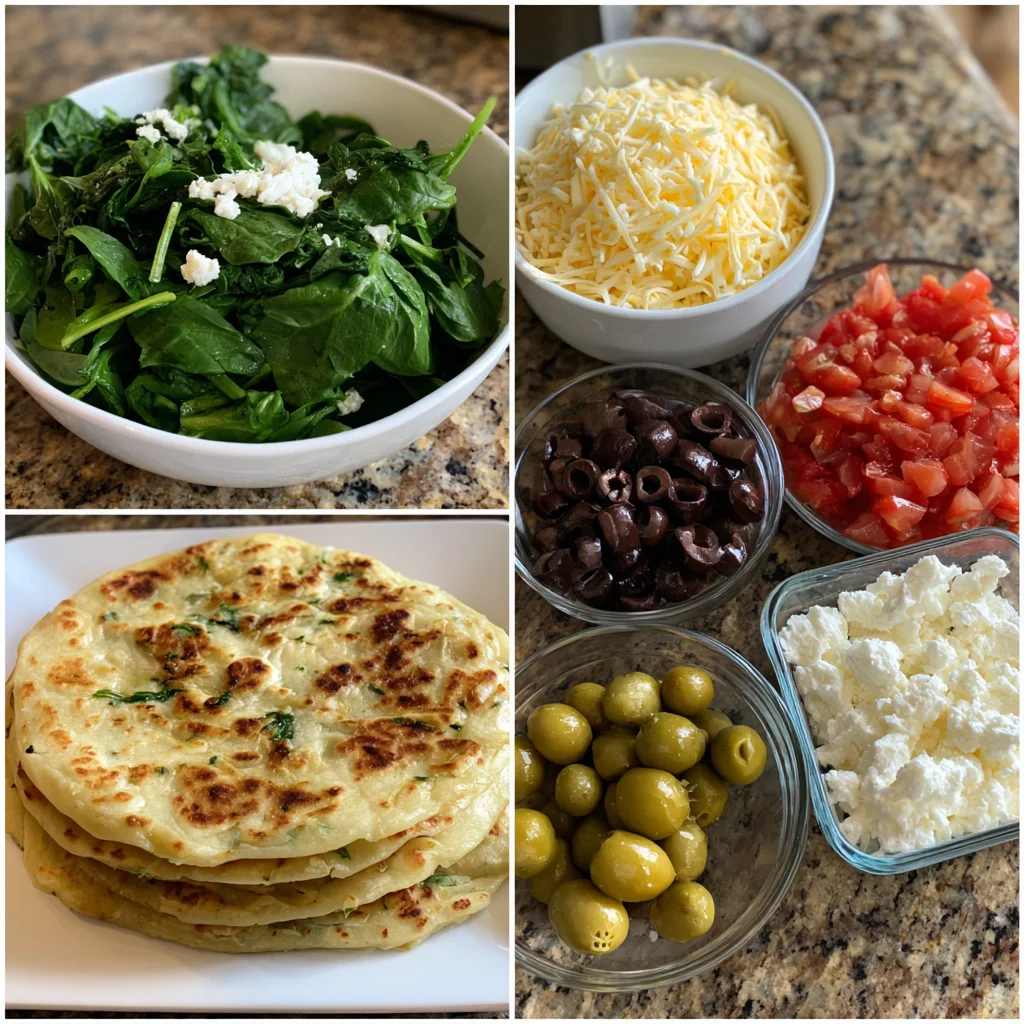 Spinach and Feta Quesadillas