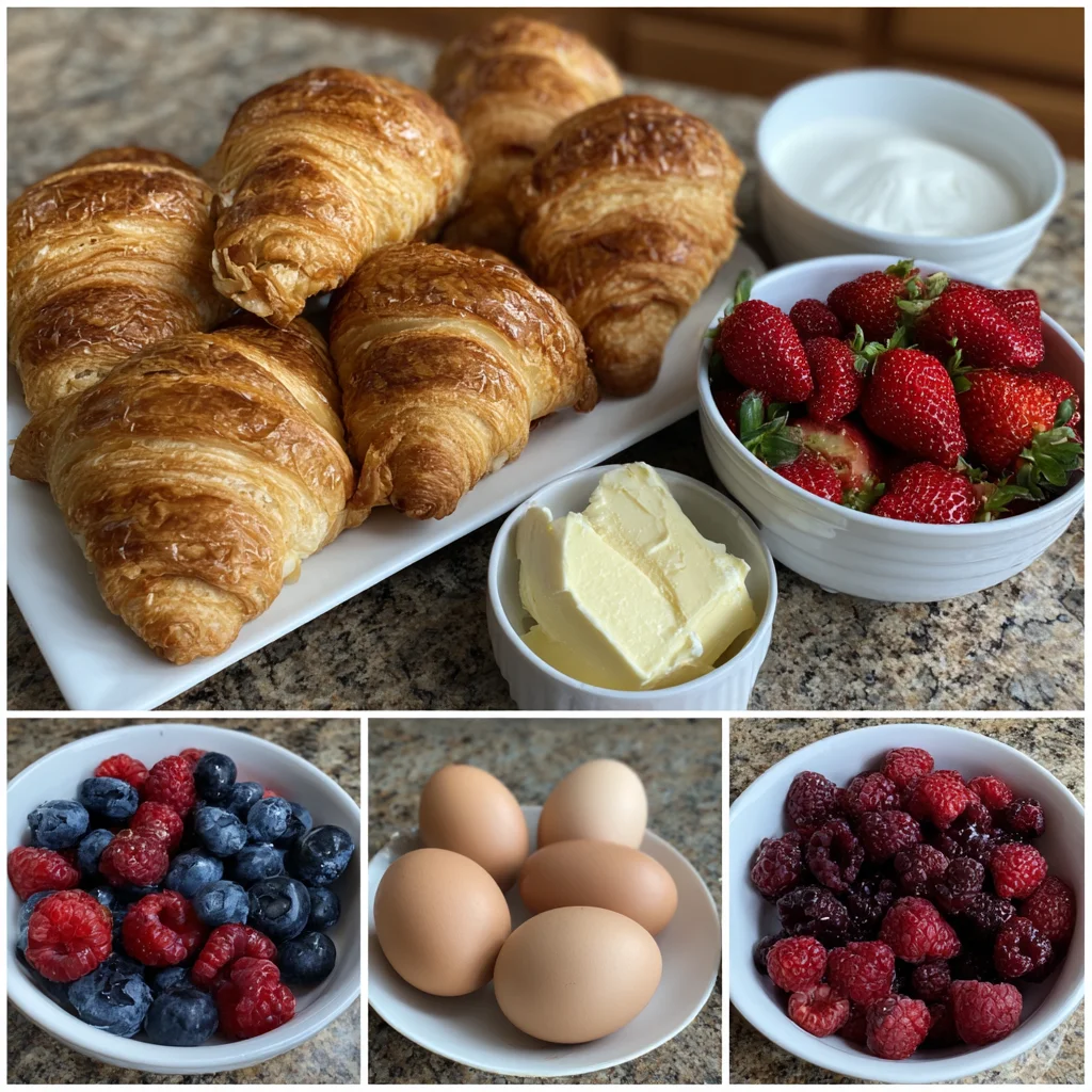 Sweet Croissant Breakfast Casserole blends buttery croissants with berries 6 Sweet Croissant Breakfast Casserole