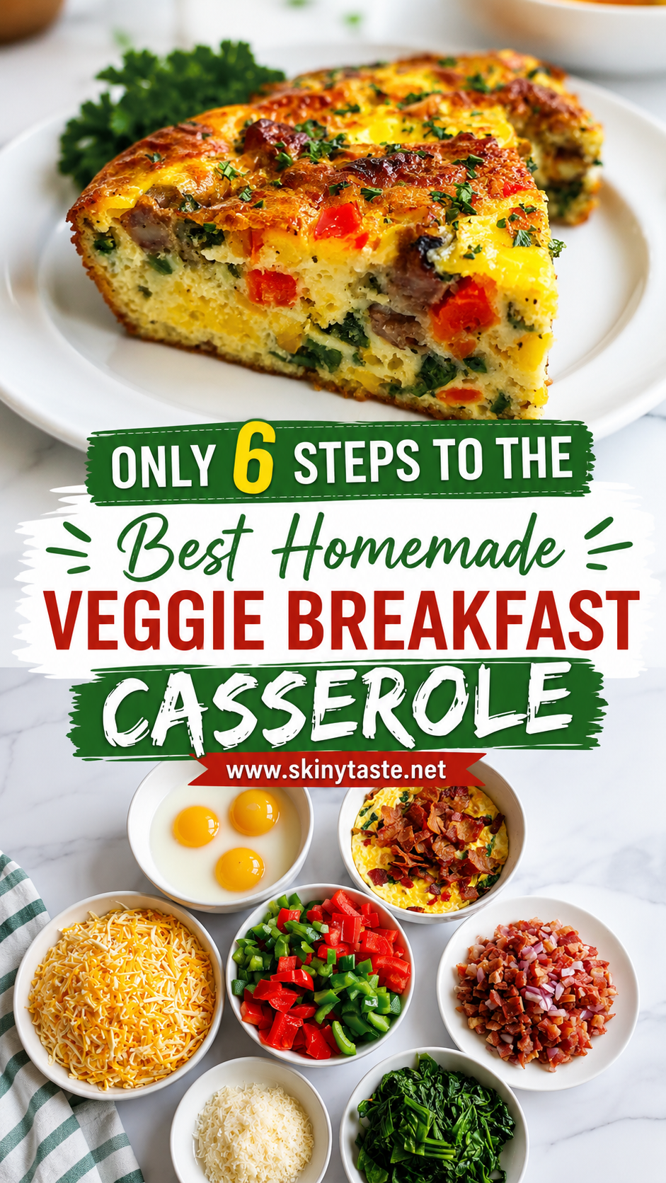 Veggie Breakfast Casserole serves a protein-packed brunch for holidays 11 Veggie Breakfast Casserole