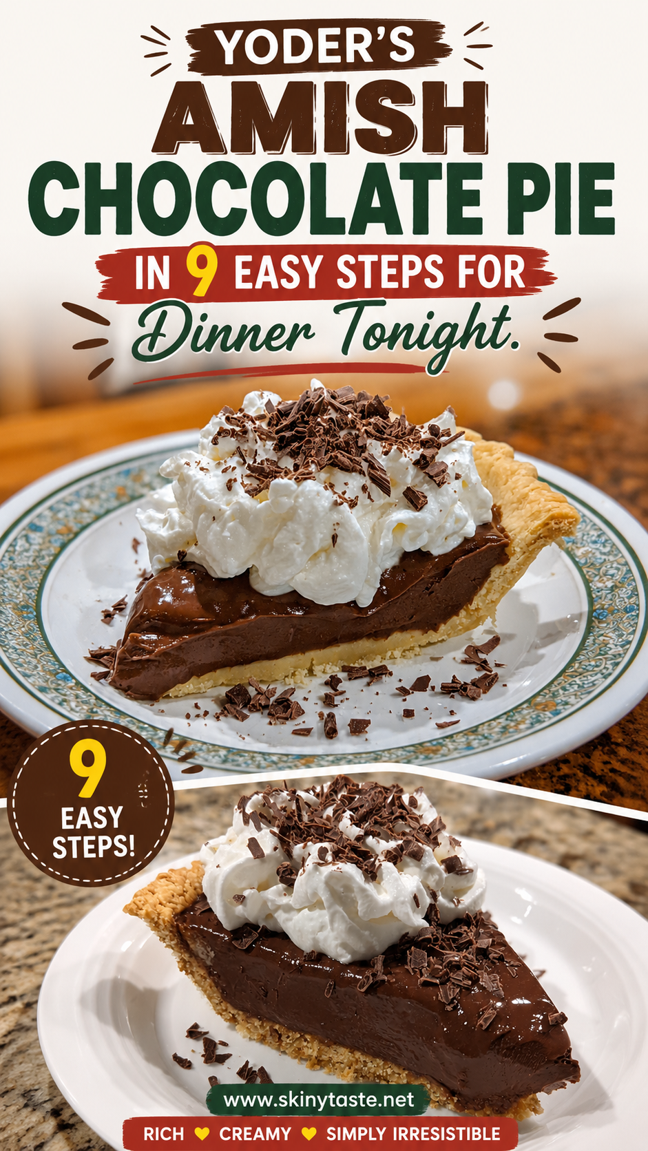 Yoder's Amish Chocolate Pie offers silky chocolate filling in a rich crust 11 Yoder's Amish Chocolate Pie