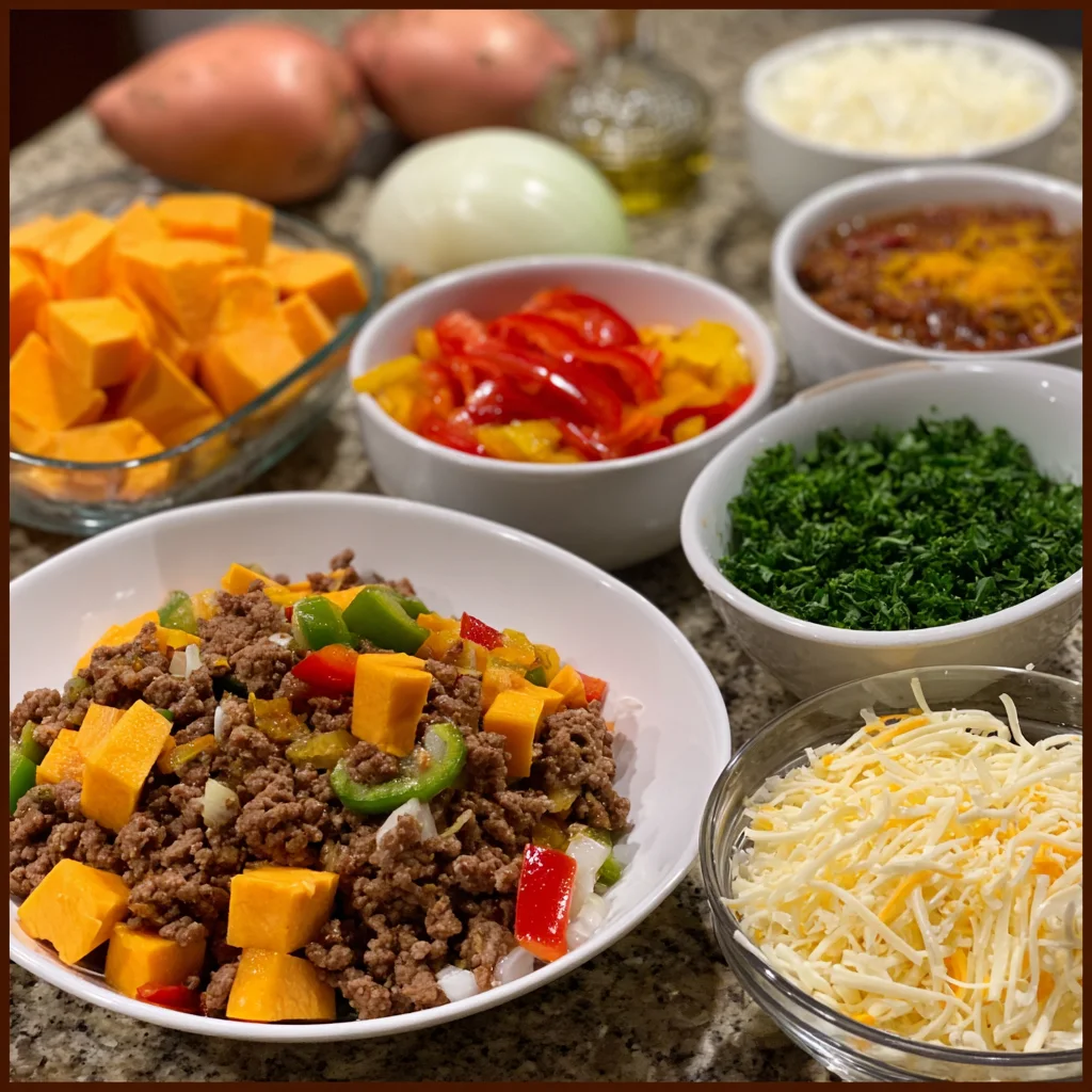 Southwestern Ground Beef Sweet Potato Skillet makes a quick, flavorful 7 Southwestern Ground Beef Sweet Potato Skillet