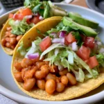 buffalo white bean tacos