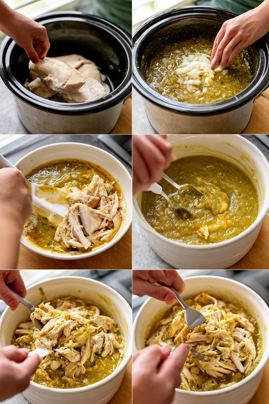 crockpot salsa verde chicken easy weeknight dinner with bold flavor 8 crockpot salsa verde chicken